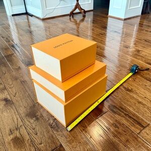 Louis Vuitton Orange and Cream Box Set